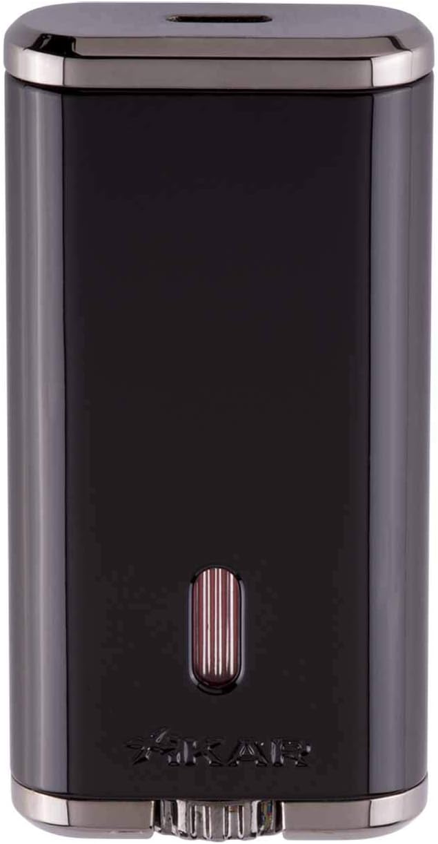 Xikar Verano Flat Flame Cigar Lighter, Attractive Gift Box, Elegant Metal Construction, Gunmetal