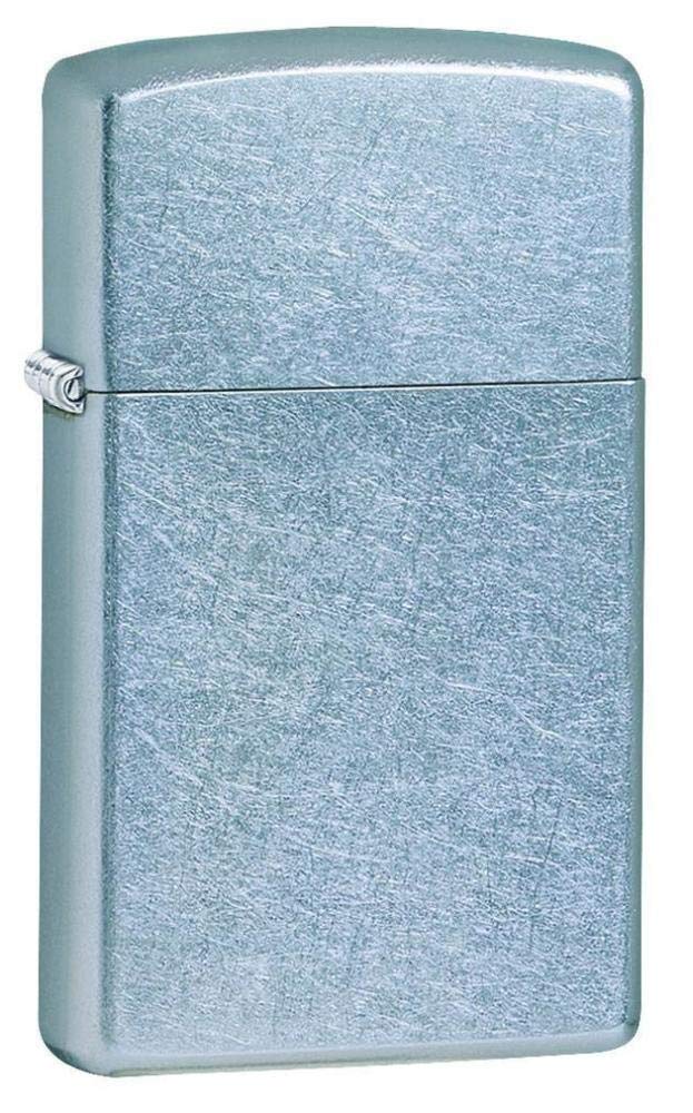 Zippo Classic Brushed Chrome Pocket Lighter - Windproof & Refillable Flip-Top Metal Lighter - Everyday Use Pocket Lighters - Luxury Lighters Made in USA