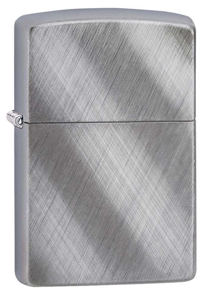 Zippo Classic Brushed Chrome Pocket Lighter - Windproof & Refillable Flip-Top Metal Lighter - Everyday Use Pocket Lighters - Luxury Lighters Made in USA