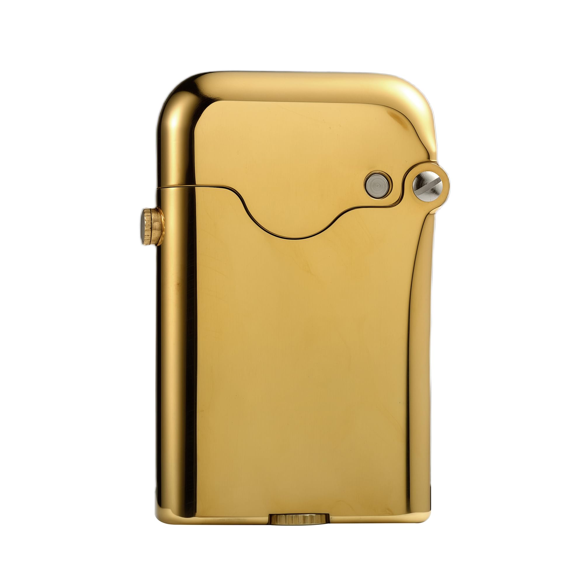 Classic Retro Refillable Brass Kerosene Lighter,Collectible,Soft-Flame,Automatic Ignition,Safety Lock,Electroplated Chrome Color,Engraving,Gift Box,Men's Gift,Thorens Gen 3-Single Claw Diamond Grid