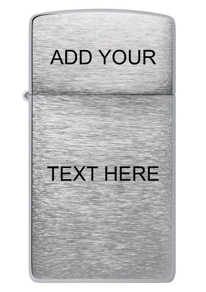 Zippo Classic Brushed Chrome Pocket Lighter - Windproof & Refillable Flip-Top Metal Lighter - Everyday Use Pocket Lighters - Luxury Lighters Made in USA