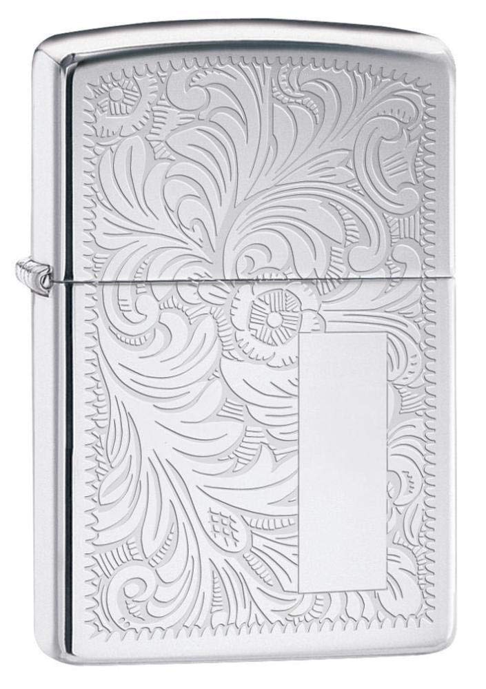 Zippo Classic Brushed Chrome Pocket Lighter - Windproof & Refillable Flip-Top Metal Lighter - Everyday Use Pocket Lighters - Luxury Lighters Made in USA