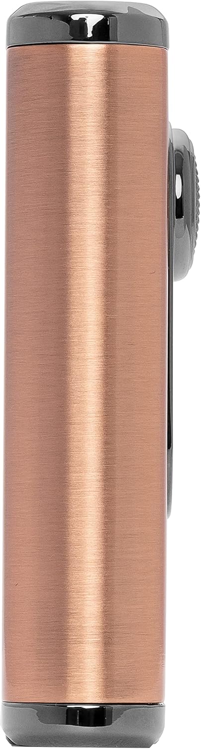Xikar Verano Flat Flame Cigar Lighter, Attractive Gift Box, Elegant Metal Construction, Vintage Bronze