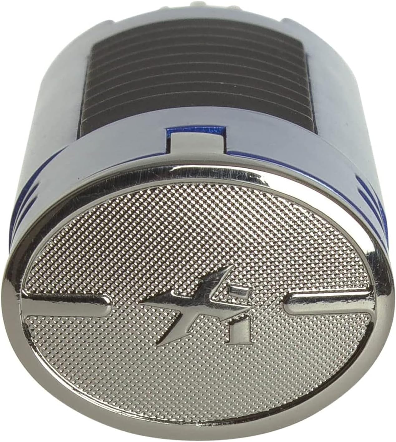 Xikar High Performance HP4 Diamond Quad Flame Cigar Lighter, in Attractive Gift Box, in-line Fuel Adjustment Wheel, Oversized Double EZ-View Fuel Window, Blue