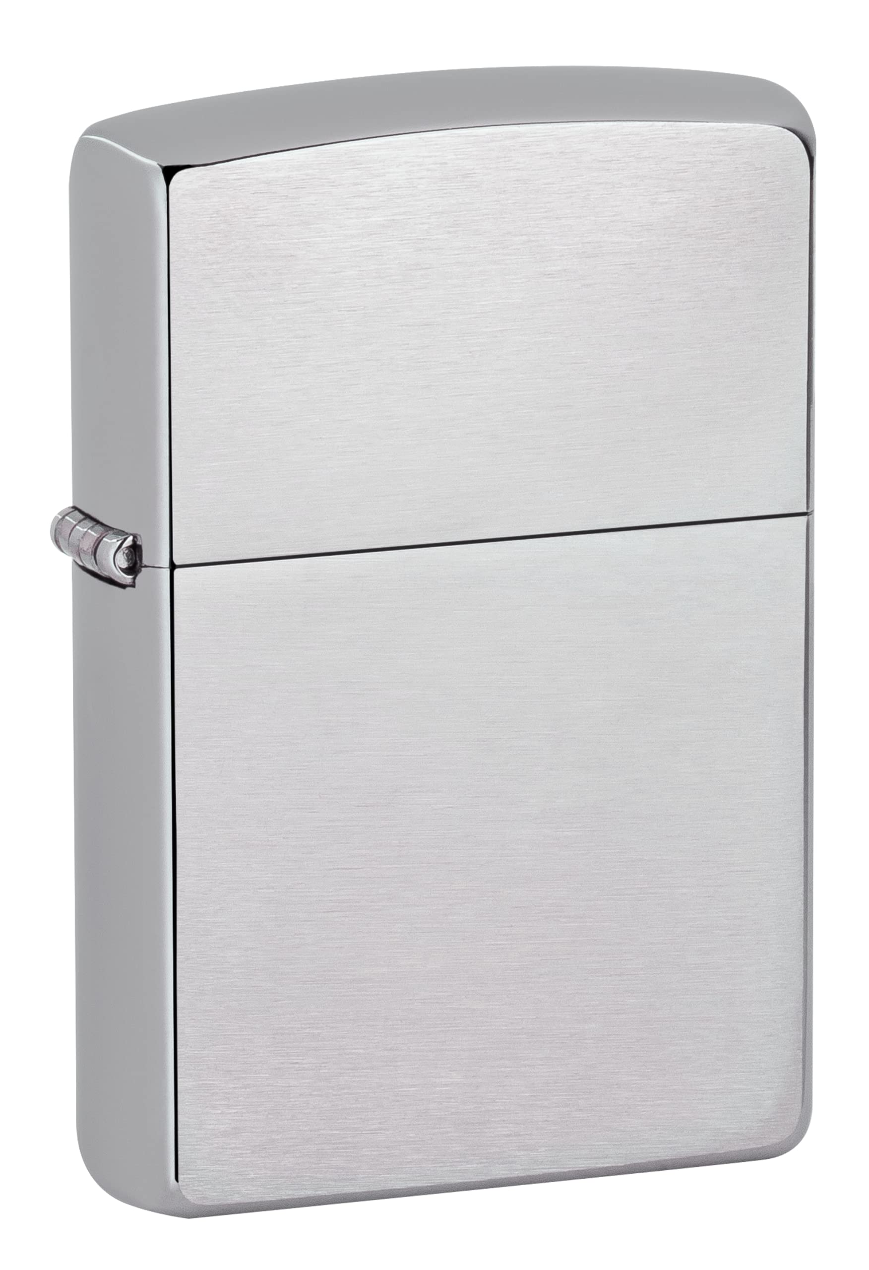 Zippo Classic Brushed Chrome Pocket Lighter - Windproof & Refillable Flip-Top Metal Lighter - Everyday Use Pocket Lighters - Luxury Lighters Made in USA