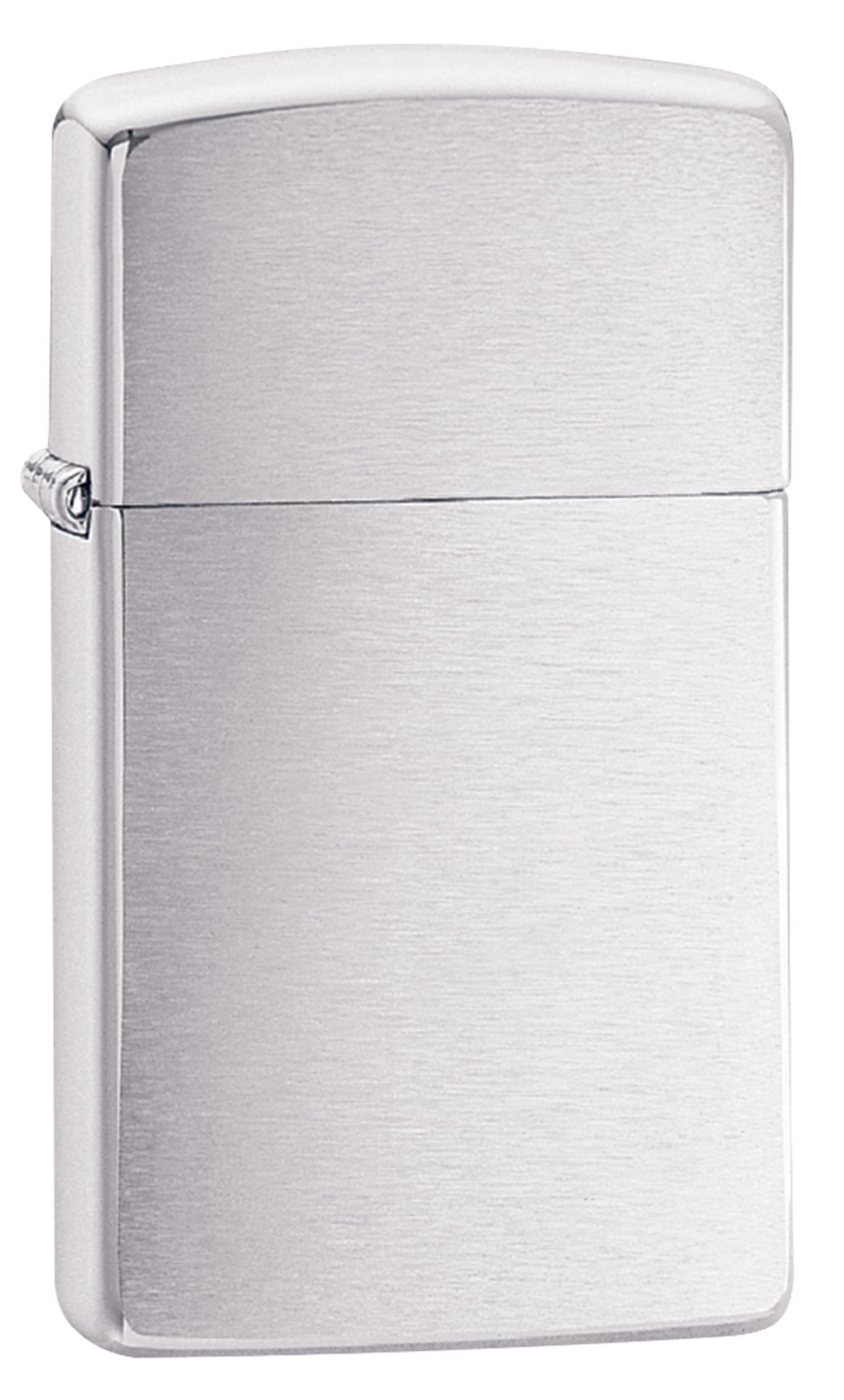 Zippo Classic Brushed Chrome Pocket Lighter - Windproof & Refillable Flip-Top Metal Lighter - Everyday Use Pocket Lighters - Luxury Lighters Made in USA