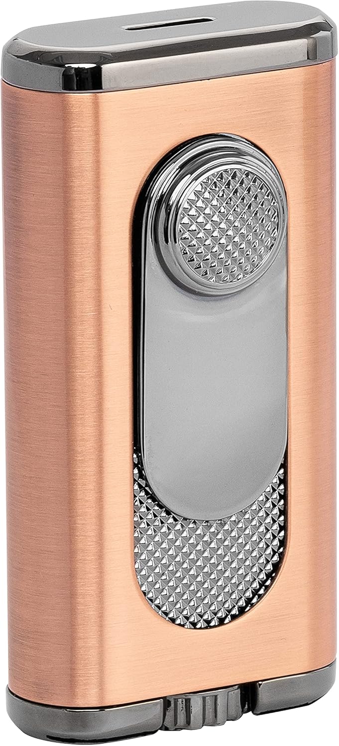 Xikar Verano Flat Flame Cigar Lighter, Attractive Gift Box, Elegant Metal Construction, Vintage Bronze