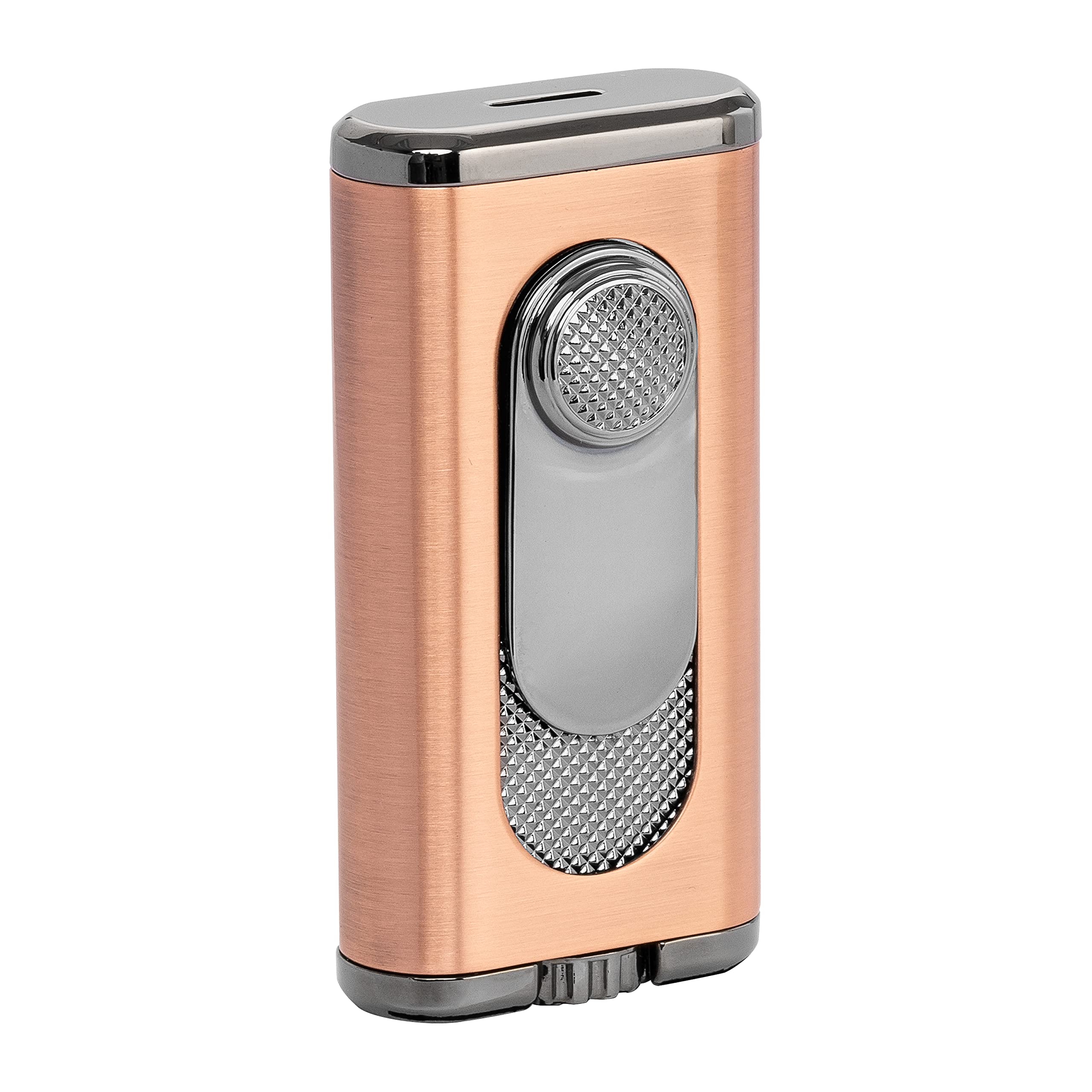 Xikar Verano Flat Flame Cigar Lighter, Attractive Gift Box, Elegant Metal Construction, Silver