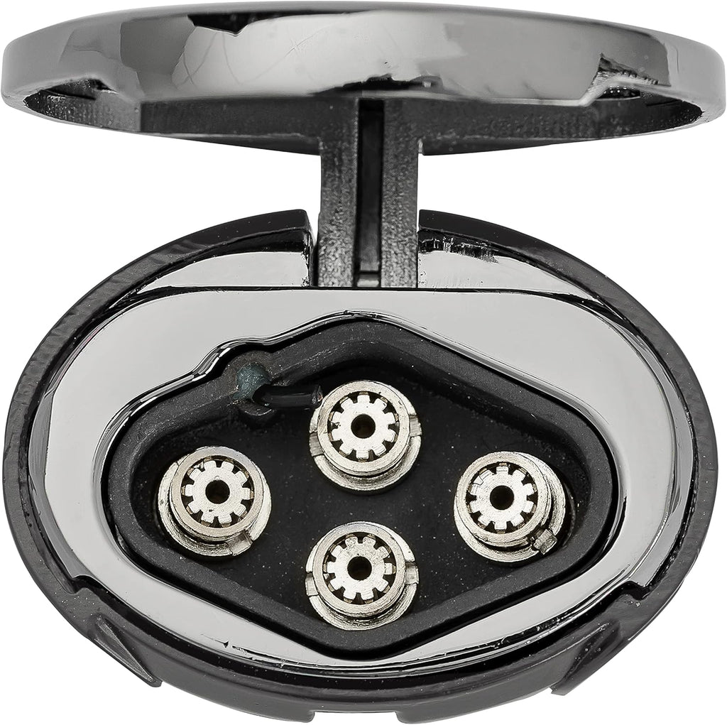 Xikar High Performance HP4 Diamond Quad Flame Cigar Lighter, in Attractive Gift Box, in-line Fuel Adjustment Wheel, Oversized Double EZ-View Fuel Windows, Gunmetal 2