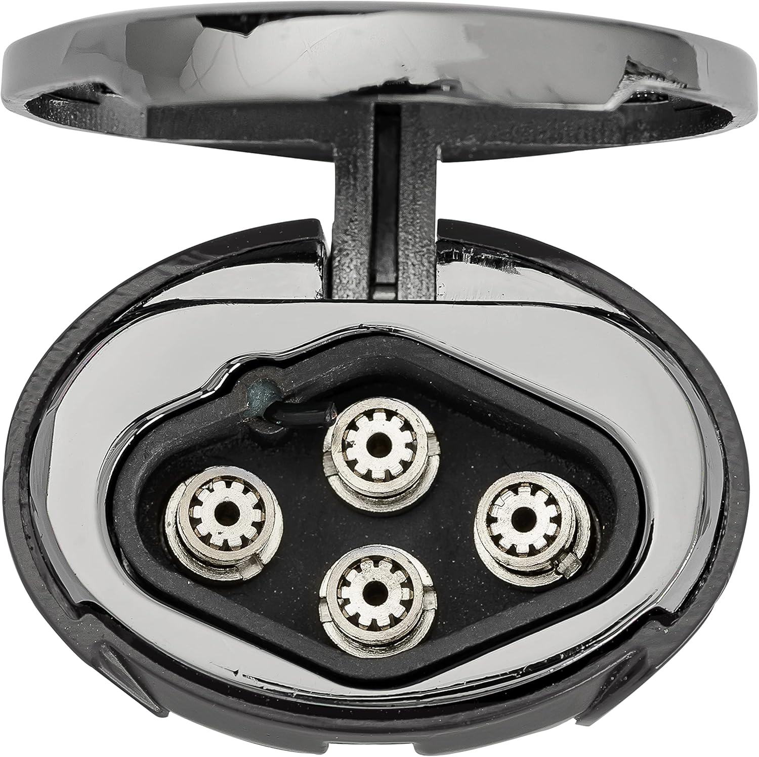 Xikar High Performance HP4 Diamond Quad Flame Cigar Lighter, in Attractive Gift Box, in-line Fuel Adjustment Wheel, Oversized Double EZ-View Fuel Windows, Gunmetal 2
